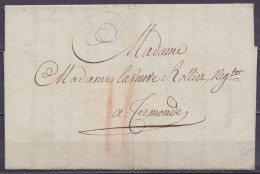 L. Datée 18 Octobre 1806 De GAND Pour TERMONDE - Port "II" à La Craie Rouge - 1794-1814 (Franse Tijd)