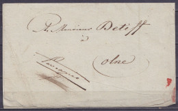 L. Datée 27 Septembre 1826 De VERVIERS Pour OLNE "par Expres" - 1815-1830 (Hollandse Tijd)