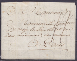 L. Datée 8 Février 1782 De VILVOORDE Pour Comte D'Oisy En Son Hôtel Rue Des Minimes à PARIS - Port "12" - 1714-1794 (Oesterreichische Niederlande)