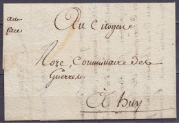 L. Datée 7 Fructidor An 2 (24 Août 1794) De HUY Pour E/V - 1794-1814 (Période Française)