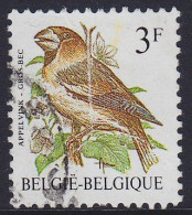 Belgique - Oiseau De Buzin N°2189 - 3F Gros-bec 1985 Oblit. - Pli Accordéon Vertical Au Centre - 1985-.. Oiseaux (Buzin)