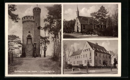 AK Main-Gonsenheim, Der Lennebergturm, Die Nothelfer-Kapelle, Das Kloster  - Other & Unclassified