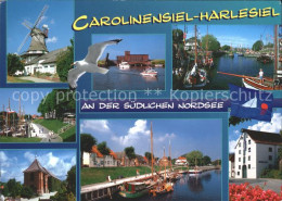 71810843 Carolinensiel-Harlesiel Ostfriesland Hafen Muehle Moewe Yachte Caroline - Wittmund