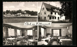 AK Willmersreuth, Ortspanorama, Gasthaus Zur Linde, In Den Gasträumen  - Autres & Non Classés