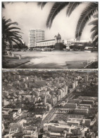 MAROC CASABLANCA PLACE LYAUTEY ET LES MUNICIPAUX VUE AERIENNE (2 CARTES) - Casablanca