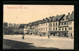 AK Frankenberg I. Sa., Kinder Auf Dem Marktplatz  - Frankenberg