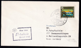 DEUTSCHE SCHIFFSPOST TS BREMEN NORDDEUTSCHER LLOYD ISLAND-NORWEGEN  22.7.65 +  - Autres & Non Classés