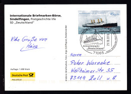 SINDELFINGEN 71065 Deutsche Post Intern. Briefmarken-Börse 2010 Postgeschichte - Andere & Zonder Classificatie
