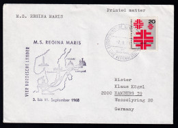 DEUTSCHE SCHIFFSPOST LÜBECK LINIE AKTIENGESELLSCHAFT MS REGINA MARIS  7.9.68 +  - Other & Unclassified