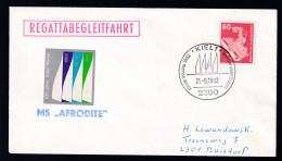 Kieler Woche 1982 Brief Mit Sonderstempel + L1 MS "AFRODITE" + R1  - Andere & Zonder Classificatie
