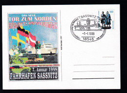 SASSNITZ 18546 Eröffnung Des Skandinavienverkehrs Vom Neuen Fährhafen Sassnitz  - Other & Unclassified