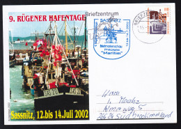 9. Rügener Hafentage 2002 Sonderpostkarte Mit Cachet Und Tagesstempel - Sonstige & Ohne Zuordnung