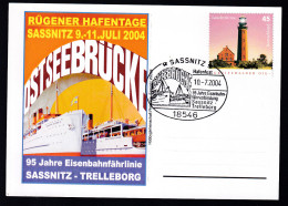 SASSNITZ 18546 OSTSEEBRÜCKE Hafenfest 95 Jahre Eisenbahn-fährverbindung - Other & Unclassified