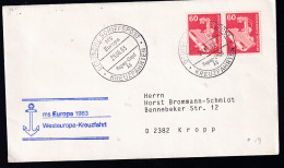 DEUTSCHE SCHIFFSPOST MS Europa Hapag-Lloysd AG KREUZFAHRTEN 29.06.83 + Cachet  - Other & Unclassified