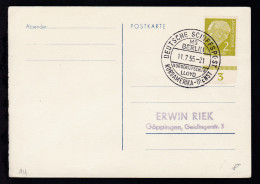 DEUTSCHE SCHIFFSPOST NORDAMERIKA-DIENST MS BERLIN NORDDEUTSCHER LLOYD 11.7.55  - Other & Unclassified