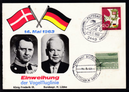 FÄHRSCHIFF DEUTSCHLAND PUTTGARDEN-RÖDBY 14.5.63 Auf Ersttagsbeleg  - Other & Unclassified