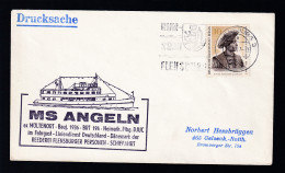 OSt. Flensburg 10.9.66 + Cachet MS Amgeln Auf Brief - Autres & Non Classés