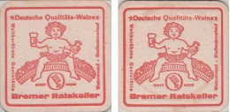 5001945 Bierdeckel Quadratisch - Bremer Ratskeller - Beer Mats
