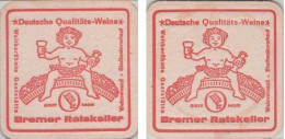 5001945 Bierdeckel Quadratisch - Bremer Ratskeller - Bierdeckel