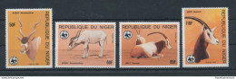 1985 Niger, Yvert N. 674-77, Animali In Pericolo - WWF, 4 Valori - MNH** - Other & Unclassified