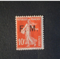 STAMPS FRANCIA 1929 FRANCOBOLLO DI FRANCHIGIA 50 CENT ROSSO MNH - Militaire Zegels