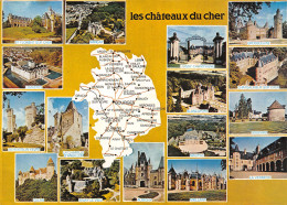 18-CHATEAUX DU CHER-N°4002-A/0023 - Other & Unclassified