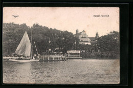 AK Berlin-Tegel, Kaiser-Pavillon Mit Gewässer Und Segelboot  - Tegel
