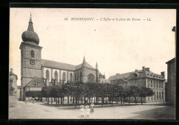 CPA Remiremont, L`Eglise Et La Place Des Dames  - Remiremont