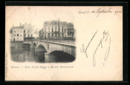 CPA Epinal, Quai Jules Ferry & Maison Froereisen  - Epinal