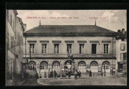 CPA Chatel, Place De L`Hotel De Ville  - Autres & Non Classés