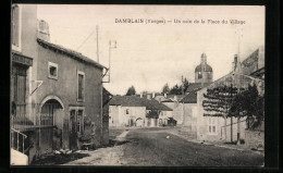 CPA Damblain, Un Coin De La Place Du Village  - Autres & Non Classés