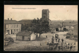 CPA Dignonville, Mairie Et Eglise  - Autres & Non Classés