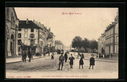 CPA Saint-Die, La Place Saint-Martin, Vue Prise Vers La Ville  - Saint Die