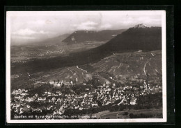 AK Neuffen, Ortsansicht Mit Ruine Hohenneuffen Vom Flugzeug Aus  - Autres & Non Classés