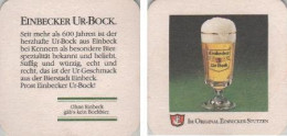 5002762 Bierdeckel Quadratisch - Einbecker Ur-Bock Im Stutzen - Beer Mats