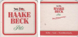 5000198 Bierdeckel Quadratisch - Haake Beck - Zur Erinnerung - Beer Mats