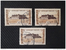 Stamps Francia 1951 The Castle Vougeot - Oblitérés