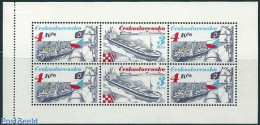 Czechoslovkia 1989 Ships Booklet Pane (booklet Never Issued), Mint NH, Transport - Various - Ships And Boats - Special.. - Sonstige & Ohne Zuordnung