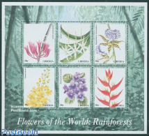 Liberia 1999 Plants 6v M/s, Dendrobium Rarum, Mint NH, Nature - Flowers & Plants - Autres & Non Classés