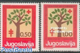 Yugoslavia 1977 Anti Tuberculosis 2v, Mint NH, Health - Anti Tuberculosis - Red Cross - Neufs