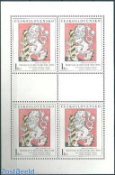 Czechoslovkia 1986 Lion, Diagonally-lined Background M/s, Mint NH - Sonstige & Ohne Zuordnung