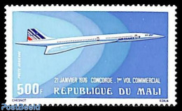 Mali 1976 Concorde 1v, Mint NH, Transport - Concorde - Aircraft & Aviation - Concorde