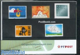 Netherlands 2002 Mixed Issue, Presentation Pack 258, Mint NH, Nature - Various - Birds - Greetings & Wishing Stamps - Ongebruikt