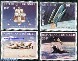Niger 1981 Space Shuttle 4v, Mint NH, Transport - Space Exploration - Niger (1960-...)