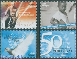 Portugal 2005 50 Years UNO Membership 4v, Mint NH, History - Nature - Sport - United Nations - Birds - Cycling - Nuevos