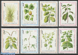 Sao Tome/Principe 1983 Healing Plants 8v, Mint NH, Health - Nature - Disabled Persons - Flowers & Plants - Behinderungen