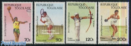 Togo 1988 Olympic Games 4v, Mint NH, Sport - Athletics - Basketball - Olympic Games - Shooting Sports - Tennis - Athlétisme