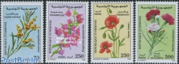 Tunisia 1999 Flowers 4v, Mint NH, Nature - Flowers & Plants - Tunesië (1956-...)