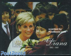 Uruguay 1998 Death Of Diana S/s, Mint NH, History - Charles & Diana - Kings & Queens (Royalty) - Koniklijke Families