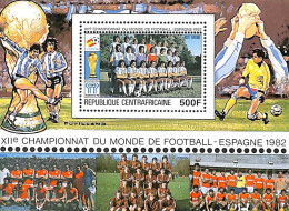 Central Africa 1981 World Cup Football S/s, Mint NH, Sport - Football - Centraal-Afrikaanse Republiek